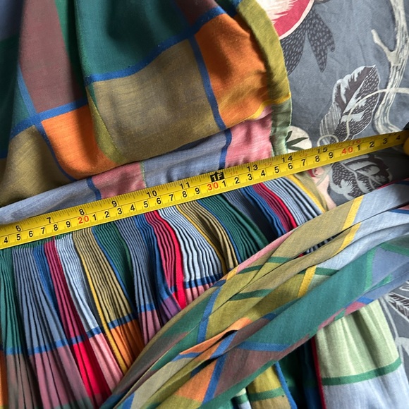 Vintage Handmade Colorful Striped Sleeveless Dress - Picture 7 of 7